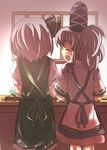  check_commentary commentary commentary_request gaoo_(frpjx283) grey_hair hair_ribbon hairband hat japanese_clothes kariginu konpaku_youmu mononobe_no_futo multiple_girls ponytail ribbon short_hair silver_hair skirt smile tate_eboshi touhou vest 