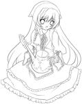  absurdres akina_(schism) bad_id bad_pixiv_id greyscale highres lineart long_hair monochrome open_mouth rozen_maiden solo suiseiseki transparent_background very_long_hair 