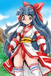  aon fundoshi long_hair nakoruru ribbon samurai_spirits smile 