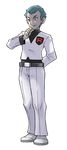  absurdres apollo_(pokemon) game_freak highres male male_focus official_art pokemon pokemon_(game) pokemon_heartgold_and_soulsilver pokemon_hgss solo standing team_rocket transparent_background unno_takao 