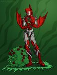  dinosaur flower green_background machine male mechanical melissa_dehaan plain_background predacon pterodactyl red red_body red_eyes robot rose scalie solo terrorsaur transformers white white_body wings 