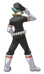  absurdres game_freak highres lance_(pokemon) male male_focus official_art pokemon pokemon_(game) pokemon_heartgold_and_soulsilver pokemon_hgss solo standing team_rocket transparent_background unno_takao 
