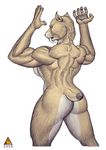  big_butt breasts butt fangs feline female looking_back mammal muscles muscular_female saber_tooth_tiger sabertooth smilodon solo tail ultrafox wide_hips 