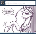  2012 crown english_text equine female feral friendship_is_magic horn horse john_joseco mammal my_little_pony plain_background pony princess_celestia_(mlp) solo text tumblr white_background 