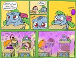  classroom comic desk embarrassed english_text female gas ha human humor ivysaur jhallpokemon laugh male mammal nintendo pok&#233;mon pok&eacute;mon text toxic video_games 