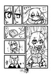  cellphone comic dressing greyscale hat jeno kirisame_marisa monochrome no_hat no_headwear phone touhou translation_request witch_hat 