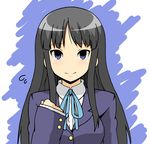  akiyama_mio bad_id bad_pixiv_id black_hair eichikei k-on! long_hair nervous school_uniform solo uniform 