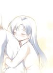  bad_id bad_pixiv_id blue_hair blush closed_eyes happy hug hug_from_behind idolmaster idolmaster_(classic) kisaragi_chihaya komi_zumiko smile 