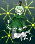  bad_id bad_pixiv_id dress ghost_tail green_dress green_eyes green_hair hat highres short_hair soga_no_tojiko solo touhou tsukumizu_yuu 