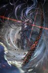  armor artoria_pendragon_(all) bad_id bad_pixiv_id berserker_(fate/zero) dress fate/zero fate_(series) full_armor glowing glowing_eye glowing_eyes helmet knight male_focus polearm saber seeker solo weapon 