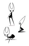 2_horns all_fours ambiguous_anthro ambiguous_gender anthro arthropod biped black_body black_eyes butt english_description featureless_feet featureless_hands feet female female_(lore) female_anthro hi_res hollow_knight_(franchise) horn hornet_(hollow_knight) insect kneeling looking_at_viewer looking_back looking_back_at_viewer maddeku naturally_censored nude nude_ambiguous nude_anthro pose presenting presenting_hindquarters shadow slim slim_anthro slim_female solo standing suggestive team_cherry thin_arms thin_legs