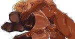  2boys absurdres alhaitham_(genshin_impact) altsoap anal ass black_pubic_hair black_thighhighs blonde_hair commentary crying crying_with_eyes_open cum cum_in_ass deep_penetration ejaculation fingernails genshin_impact hand_on_another&#039;s_back head_out_of_frame highres kaveh_(genshin_impact) male_focus male_penetrated male_pubic_hair motion_lines multiple_boys penis pubic_hair reverse_suspended_congress sex shiny_skin simple_background standing symbol-only_commentary tears testicles thighhighs trembling white_background yaoi 