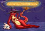 2025 absurd_res angry anthro bed big_breasts blue_eyes blush bone breasts carmen_(rigo2036) clothing cross-popping_vein dragon duo female female/female furniture genitals hair halloween happy_halloween hat headgear headwear hi_res holidays horn larissa_(rigo2036) magic_user mythological_creature mythological_scalie mythology nipples orange_body pinup pose red_body red_hair red_scales scales scalie sibling_(lore) sister_(lore) sisters_(lore) skeleton skull spanish_text tail tan_body tan_scales text twaykoncita vulva watermark white_body wide_hips witch_hat yellow_eyes