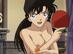  big_breasts black_hair blue_eyes breasts hentai long_hair meitantei_conan mouri_ran nipples photoshop 