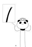  comic greyscale highres hong_meiling_(panda) monochrome no_humans paws scan seki_(red_shine) silent_comic solo touhou 