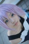  cosplay highres kaieda_kae photo purple_hair rosario+vampire shirayuki_mizore tank_top 