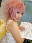  dress harpy madou_monogatari monster_girl photo pink_hair puyopuyo sheet_music sora_(model) wings 