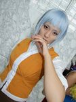  blue_hair cosplay mai_hime miyu_greer my-hime photo school_uniform serafuku tamaki_shuri 