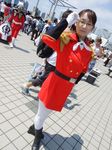  boots colonel_une cosplay glasses gundam gundam_wing lady_une military military_uniform photo tagme_model uniform 