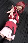  cosplay gun gundam gundam_seed gundam_seed_destiny lunamaria_hawke photo red_hair redhead suzukaze_yuuki thigh-highs thighhighs uniform weapon 