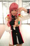  cosplay photo pink_hair revolutionary_girl_utena saya saya_(cosplayer) shoujo_kakumei_utena sword tenjou_utena uniform weapon 