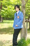  blazer cosplay fujioka_haruhi highres ouran_high_school_host_club pants photo school_uniform suzukaze_yuuki 