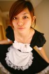  cosplay dog_tags maid maid_apron maid_uniform maya photo 