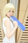  ayaka blonde_hair cosplay dress kingdom_hearts kingdom_hearts_2 kingdom_hearts_ii namine notebook photo 