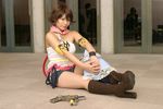  boots cosplay final_fantasy final_fantasy_x final_fantasy_x-2 gun photo suzukaze_yuuki weapon yuna 