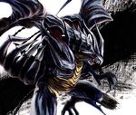  bad_pixiv_id bahamut_(final_fantasy) black claws dragon final_fantasy final_fantasy_xi no_humans teeth tsuyomaru wings 