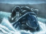  gen_1_pokemon highres no_humans pokemon pokemon_(creature) rain solo teku_(the3dempire) water 