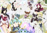  &gt;_&lt; 6+girls ahri akali amumu animal_ears annie_hastur blush breasts caitlyn_(league_of_legends) cleavage closed_eyes fizz_(league_of_legends) fox_ears garen_crownguard hairband heimerdinger janna_windforce katarina_du_couteau knife large_breasts league_of_legends long_hair luxanna_crownguard makishima_rin multiple_girls nurse open_mouth pointy_ears riven_(league_of_legends) shaco sona_buvelle staff syringe tibbers volibear warwick weapon 