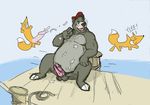  baloo bear canine cum disney fox gay hat male mammal nude penis talespin unknown_artist 