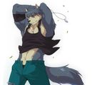  canine kouya male morenatsu solo unknown_artist wolf 