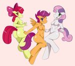  anthro anthrofied apple_bloom_(mlp) applebloom_(mlp) bow breasts butt cutie_mark_crusaders_(mlp) equine female friendship_is_magic green_eyes hair hooves horn horse long_hair looking_at_viewer mammal multi-colored_hair my_butter_is_better my_little_pony nude orange orange_body orange_eyes pegasus pink_hair plain_background pony purple_eyes purple_hair red_hair scootaloo_(mlp) short_hair sssonic2 sweetie_belle_(mlp) tail unicorn white white_body wings yellow yellow_body 