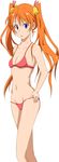  bad_id bad_pixiv_id bell bikini blue_eyes kagurazaka_asuna long_hair mahou_sensei_negima! orange_hair solo sonouchi swimsuit twintails 