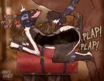 absurd_res anal anal_penetration animal_genitalia animal_penis anthro anthro_on_feral arms_tied ball_gag barn bdsm bdsm_collar bdsm_gear belt bestiality black_body black_fur blindfold bodily_fluids bound breeding_mount breeding_slave brown_body brown_fur butt canid canine canis collar collar_only cuffs_(clothing) damienkamien dirty dirty_body doggystyle dripping duo ears_back equid equine equine_genitalia equine_penis faceless_character faceless_male feral fist flared_penis from_behind_position fur gag gagged gagging genitals grey_body grey_fur hands_tied hi_res horse inside internal latex leash leash_pull leashed_collar legs_tied male male/male mammal mask mask_only moan nude onomatopoeia open_mouth orgasm penetration penile penile_penetration penis pivoted_ears plap plap_(sound) raised_tail ridiculous_fit rough_sex saliva saliva_drip saliva_on_face saliva_string sex shaking shaking_orgasm size_difference slave sound_effects stable tail tail_tied teeth text wearing_mask white_body white_fur wolf x-ray_view