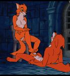  animated anthro barefoot breasts canine chair claws disney duo female foot_fetish footjob fox gadionstriom hindpaw maid_marian male mammal masturbation nude paws penis pussy robin_hood robin_hood_(disney) sex straight toes tongue 