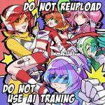  5girls anno_(bambi1103no) armor assault_visor blonde_hair blue_eyes blue_hair breasts commentary_request crop_top freyja_wion glasses gloves green_eyes green_hair hair_between_eyes hair_ornament heart heart_hair_ornament highres jewelry kaname_buccaneer large_breasts long_hair looking_at_viewer macross macross_delta makina_nakajima medium_breasts midriff mikumo_guynemer multicolored_hair multiple_girls open_mouth orange_hair pink_hair power_armor purple_eyes purple_hair red_eyes red_hair reina_prowler scarf science_fiction screen short_hair short_sleeves shorts smile twintails two-tone_hair very_long_hair visor_(armor) walkure_(macross_delta) 