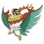  arms_up artist_request claws empty_eyes full_body hawlucha mega_hawlucha mega_pokemon official_art open_mouth pokemon pokemon_(creature) pokemon_focus pokemon_legends:_z-a second-party_source solo transparent_background 