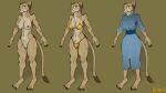 anthro areola asiatic_lion big_breasts black_nails blue_clothing blue_dress blue_eyes breasts brown_background brown_nose clothed clothing colored_nails dress eye_scar eyelashes facial_scar felid female front_view fur genitals gold_bra gold_panties hi_res lion looking_at_viewer mammal nagibator nails navel nipples nude off/on pantherine pink_areola pink_nipples scar simple_background smile solo tail tail_tuft tan_body tan_fur thick_thighs tuft vulva wide_hips yellow_sclera