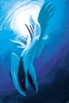  highres lugia no_humans pokemon pokemon_(creature) purple_eyes solo teku_(the3dempire) underwater 