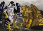 abs anthro armored_vehicle avian balls beak bird brown_body brown_fur building building_destruction car carpo claws corvidius_(character) crush destruction erection extreme_size_difference falcon falconid feathered_wings feathers feet fur genitals gryphon house improvised_sex_toy landscape_dwarfing macro male military muscular muscular_anthro muscular_male mythological_avian mythological_creature mythology nude outside ovens paws pecs penetration penis rampage size_difference soldier solo tail tank_(vehicle) toes vehicle vehicle_crash vehicle_insertion warrior weapon white_body wings