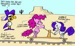  crossover equine female friendship_is_magic my_little_pony pinkie_pie_(mlp) railroad rarity_(mlp) super_chicken 