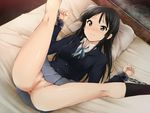  akiyama_mio black_eyes black_hair butthole censored k-on! open_legs pussy seifuku 