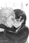  ... 1boy 1girl abarai_renji bleach blush braid bruise bruise_on_face commentary_request etranger140 greyscale hair_ornament hairclip hetero highres hinamori_momo hitsugaya_toushirou injury low_twin_braids monochrome school_uniform serafuku signature spoken_ellipsis sweatdrop translation_request twin_braids twitter_username watermark 