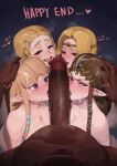 absurd_res anthro big_breasts big_penis blin_(tloz) blush bodily_fluids bokoblin breasts censored cum cum_on_breasts cum_on_face english_text erection female genital_fluids genitals group hi_res huge_penis humanoid humanoid_on_anthro humanoid_pointy_ears hylian licking male male/female nintendo oral penile penis penis_lick pointy_ears princess_zelda sex text the_legend_of_zelda tongue wjs07 