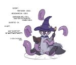 anthro blush bodily_fluids book cape clitoral_hood clothing dialogue digital_media_(artwork) english_text fangs feet female fingers fur genital_fluids genitals hat headgear headwear holding_book holding_object imminent_death imminent_gore imminent_snuff leaking magic_user mammal nude occult_symbol pentagram procyonid pussy_juice_leaking raccoon simple_background slowderpyguy solo spread_legs spreading summoning_circle sweat sweatdrop symbol tail teeth tentacles text toes vaginal vaginal_fluid_string vaginal_fluids vulva witch witch_hat