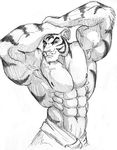  feline male mammal muscles solo tiger unknown_artist 