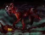  blood death eeveelution figuritas_(artist) glowing gore guts hyena mammal mightyena nightmare_fuel nintendo pikachu pok&#233;mon pok&eacute;mon umbreon undead video_games zombie 